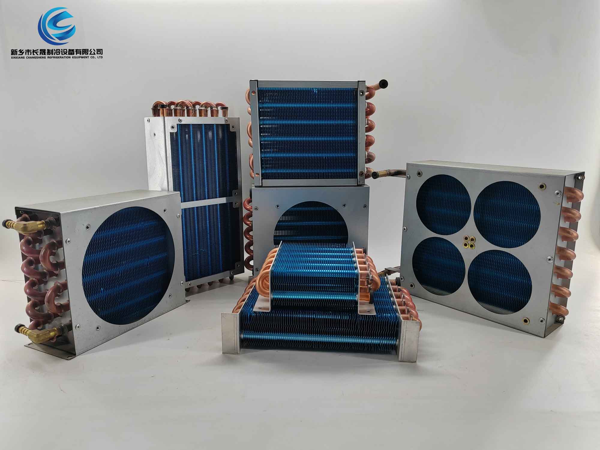 风冷蒸发器冷凝器 展示柜蛋糕柜冷藏柜冰柜铜管铝翅片冷凝器